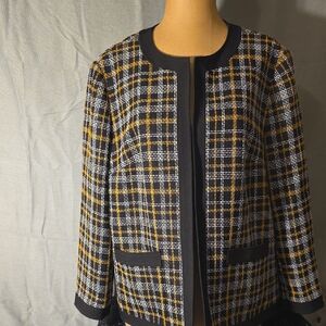 Black Label By Evan Picone Black Jacket